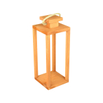 Lampion drewniany Duży  LD-3-B Brązowy